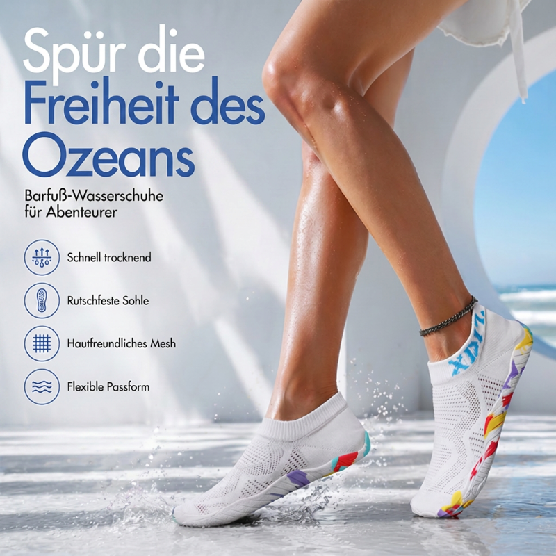 💎 50% RABATT! 💎 Unisex atmungsaktive, schnell trocknende Watschuhe – Rutschfest, Leicht & Ideal für Wasser und Outdoor 🌊👟