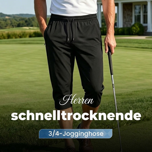 🩳 50% RABATT! 🏃‍♂️ Sport-Caprihose für Herren – Schnelltrocknend, elastisch & sichere Reißverschlusstaschen ✨
