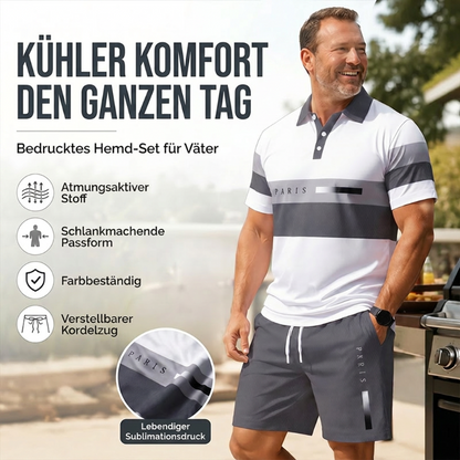 👕 50% RABATT! ☀️ 2-teiliges Hemd- & Shorts-Set für Herren – Bequem & atmungsaktiv – Vielseitig & perfekt für Sommer, Freizeit oder Reisen – lässiger Look mit hohem Tragekomfort 🩳✨