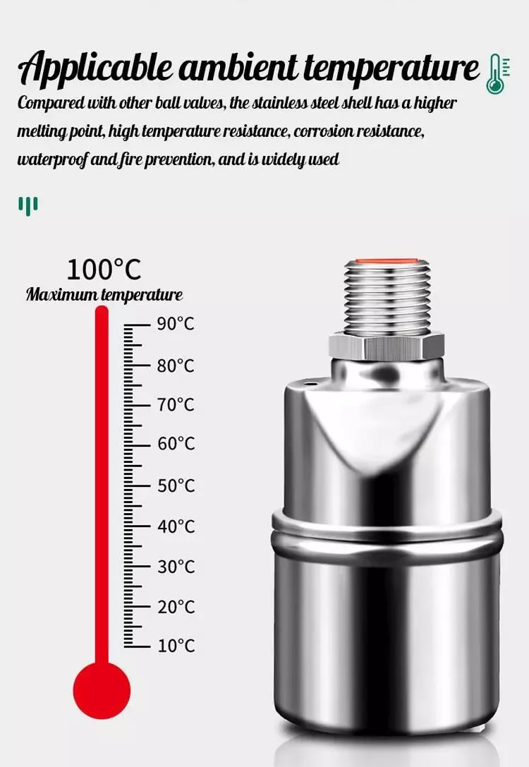 🚰 KAUFE 2, ERHALTE 1 GRATIS! 💧 Vollautomatisches Schwimmerventil – 304-Edelstahl, korrosionsbeständig & präzise – Ideal für Wassertanks & Behälter ✨