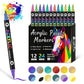 🔥 50 % RABATT! 🌈🖌️ Acrylstift-Marker mit zwei Spitzen – Farbenfroh & vielseitig ✨🎨