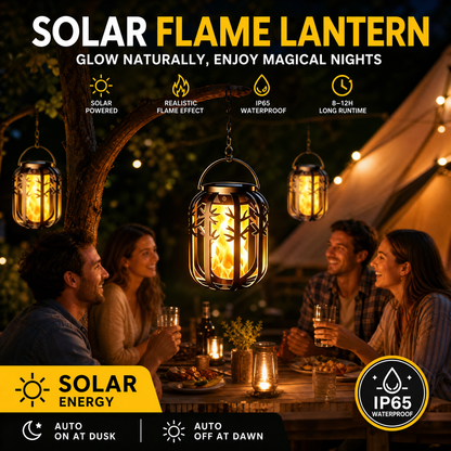 🏮 50% RABATT! ☀️ Solar-Flackerflammen-Laterne – Wasserdicht, automatisch & kabelos – Realistisches warmes Licht für Terrasse & Garten 🌙