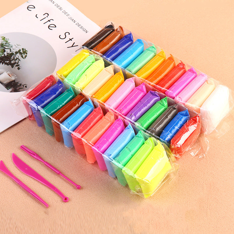 🎨 KAUF 2 ERHALTE 1 GRATIS! 🎁 36-Farben Ultraleichte Knete – Sicher, ungiftig & weich – Perfekt für Kreativität & Bastelprojekte für Kinder 🌈