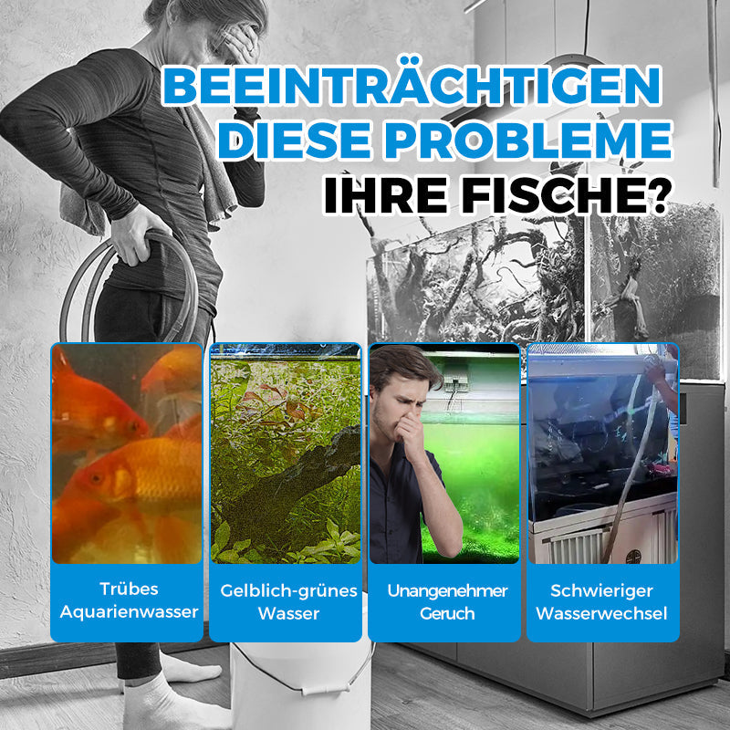 🌊50% RABATT🐟Automatisches Aquarium-Filtersystem – mehrschichtige Filtration, sauberes und klares Wasser🔧