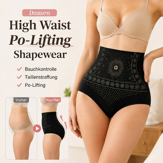 🥳 👙 Hochtaillierte formende Shorts – 360° Stützung, Bauchkontrolle & Po-Lift – nahtlos, atmungsaktiv (78% Nylon) – für Damen M-XL