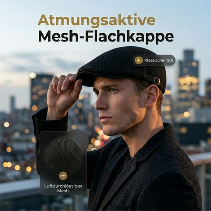 🧢 JETZT 50% RABATT! 🌿 Atmungsaktive Schiebermütze mit verstellbarem Riemen – Netzstoff, klassischer Ivy-Stil & integriertes Schweißband – ganztäglicher Komfort ✨