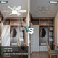 ⏳ LETZTER TAG – 50% RABATT! 🔥 💡 40W LED-Deckenventilator mit Licht & Fernbedienung – Ultra-leise (52 cm) 🎯 🔌 E27-Fassung + GRATIS B22-Adapter 😴 Perfekt für Schlafzimmer, 👩‍🍳 Küche & 🛠️ Garage