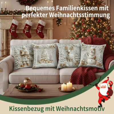 🎄Kissenbezüge mit Weihnachtsmotiven🎁Wärme und Freude während der Feiertage verbreiten