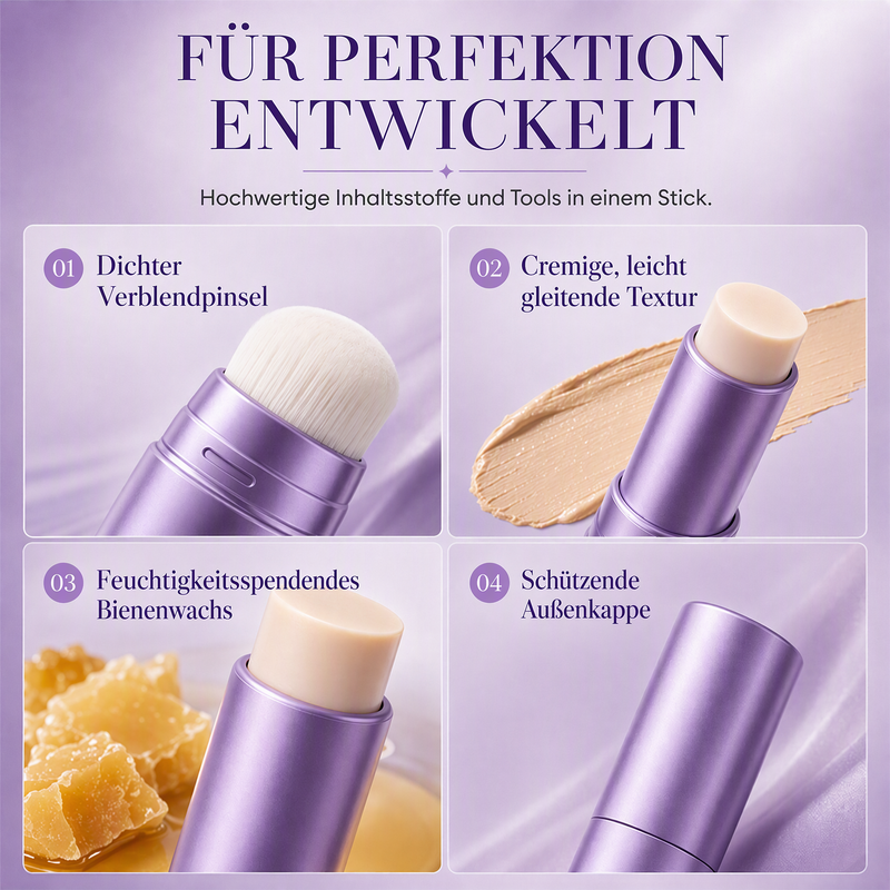 🔥Über 50.000 Frauen vertrauen darauf🔥 2-in-1-Foundation-Stick mit Farbwechsel-Effekt