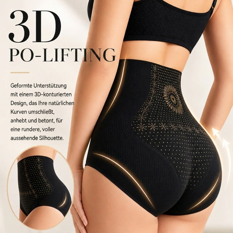 🥳 👙 Hochtaillierte formende Shorts – 360° Stützung, Bauchkontrolle & Po-Lift – nahtlos, atmungsaktiv (78% Nylon) – für Damen M-XL