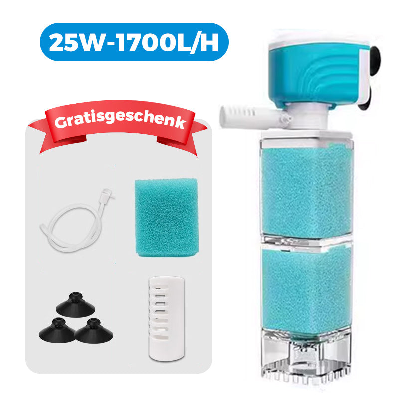 🌊50% RABATT🐟Automatisches Aquarium-Filtersystem – mehrschichtige Filtration, sauberes und klares Wasser🔧