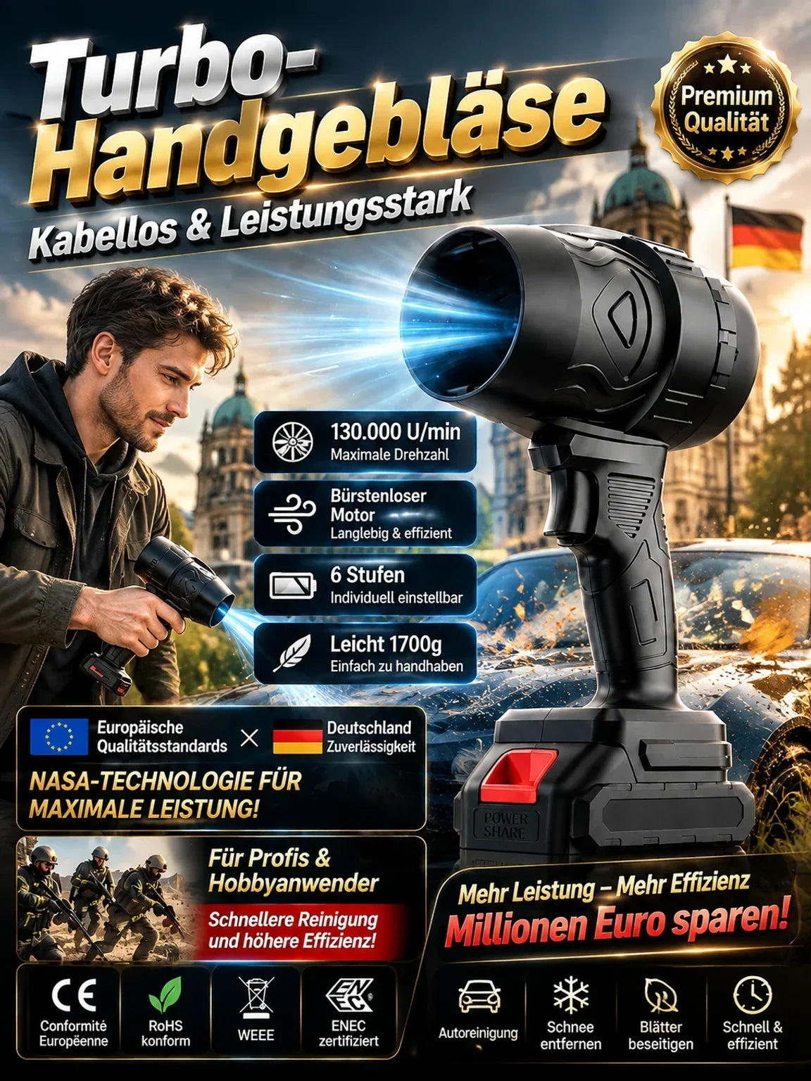 🔥50 % Rabatt🔥 Hochleistungs-Turbolüfter
