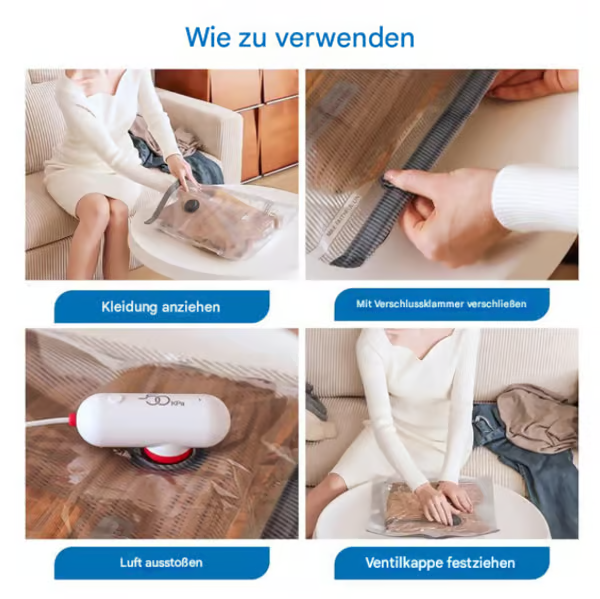 ⏳Begrenzte Zeit 50% Rabatt💥6er-Pack elektrische USB-Vakuum-Kompressionsbeutel – Platz sparen, leicht reisen!