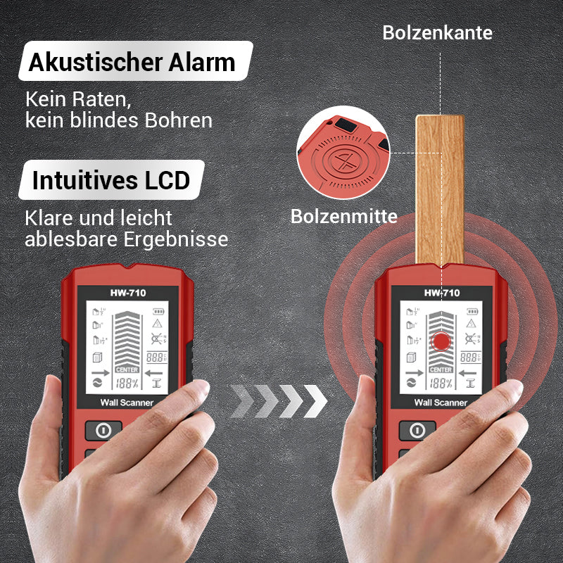 🔍Multifunktionaler Handheld Metall- & Wanddetektor