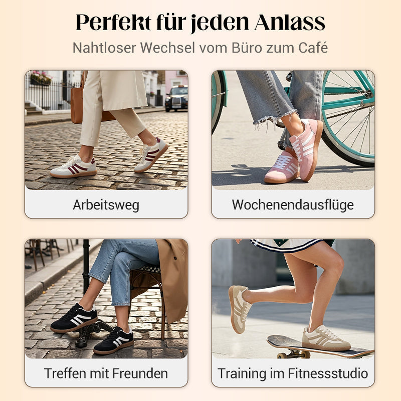 🏆Blitzangebot⚡Über 5K+ verkauft!💥!Damen Stylische Runde Zehen Rutschfeste Freizeitschuhe