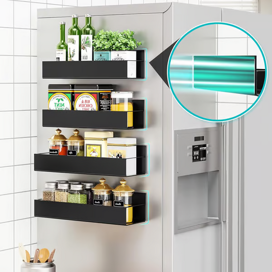 🔥Letzter Tag 50% Rabatt🔥Magnetisches Lagerregal ohne Lochen – Platzsparender Küchen-Organizer