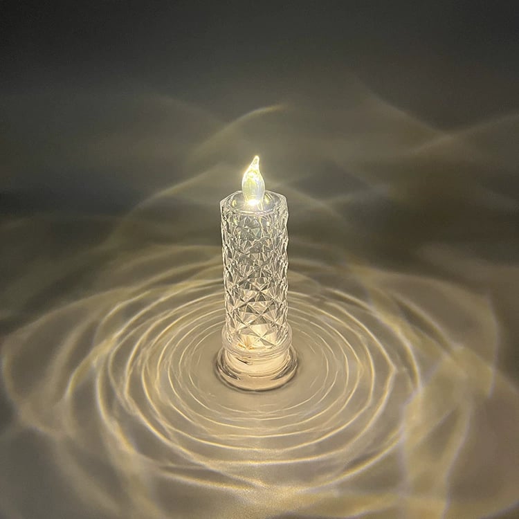 🔥Letzter Tag 50% Rabatt🎁Set mit 1 LED-Kristallkerzenleuchtern