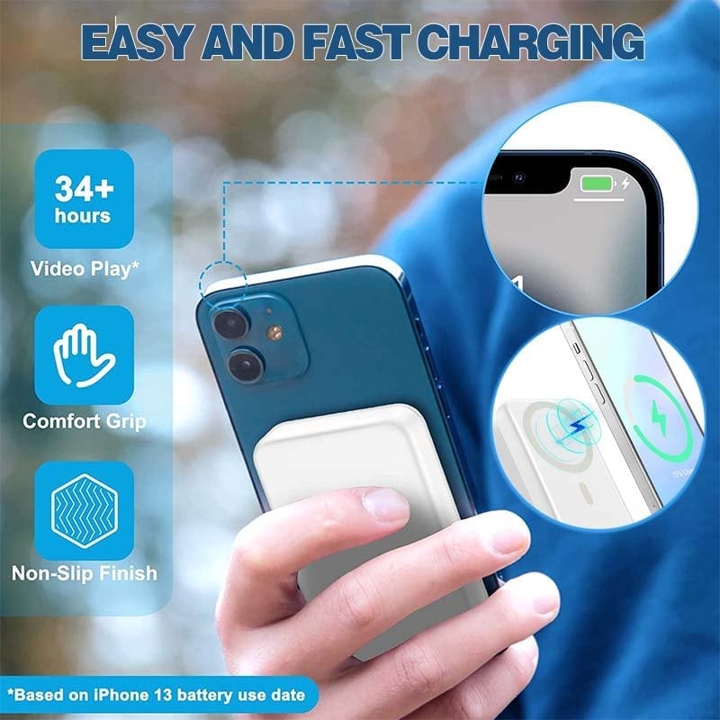 🔋✨ LETZTER TAG: 50% RABATT! Kaufe 2 und erhalte zusätzlich 5% Rabatt & kostenlosen Versand – Tragbare kabellose magnetische Powerbank 🔥