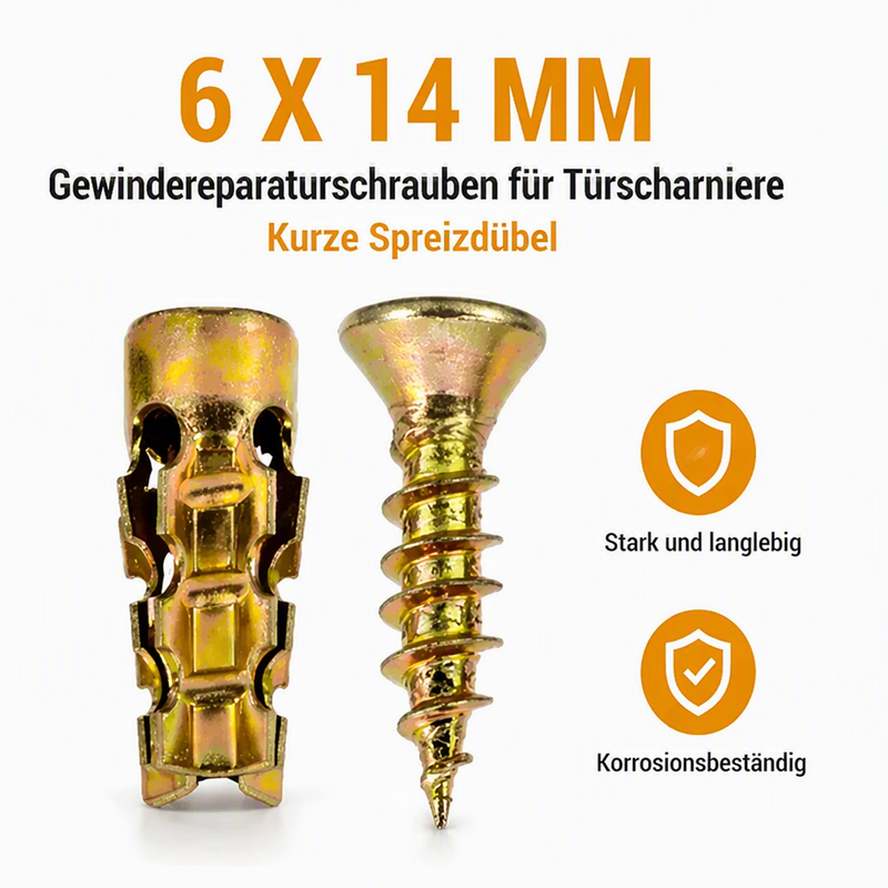 📢📢MEHR KAUFEN MEHR SPAREN🔩Aufgerüstete Gezahnte Eisen-Expansionsschraube