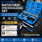 📢📢50% RABATT !!⏰29-teiliges Ratschen-Steckschlüssel-Set – Chrom-Vanadium-Stahl, 11 Stecknüsse & 10 Bits. Perfekt für Autoreparaturen & DIY 🛠️✨