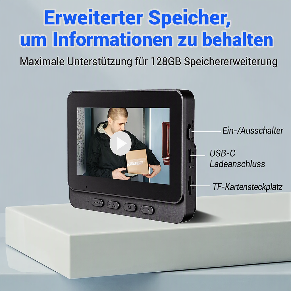 📹💎70% RABATT! Drahtlose Türklingel-Kamera – 1080P HD, 170° Weitwinkel & IPX65 wetterfest – Für mehr Sicherheit und Kontrolle an Ihrer Haustür 🏡