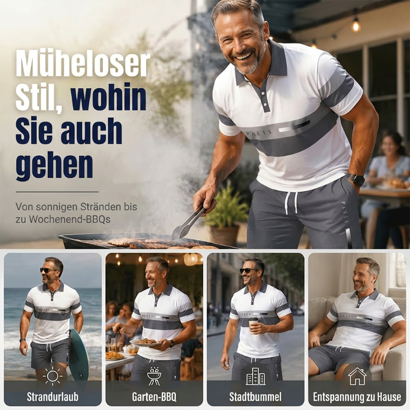 👕 50% RABATT! ☀️ 2-teiliges Hemd- & Shorts-Set für Herren – Bequem & atmungsaktiv – Vielseitig & perfekt für Sommer, Freizeit oder Reisen – lässiger Look mit hohem Tragekomfort 🩳✨