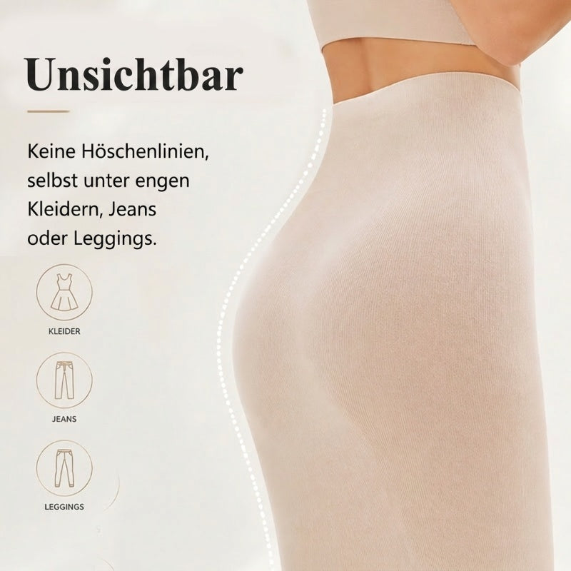 🥳 👙 Hochtaillierte formende Shorts – 360° Stützung, Bauchkontrolle & Po-Lift – nahtlos, atmungsaktiv (78% Nylon) – für Damen M-XL