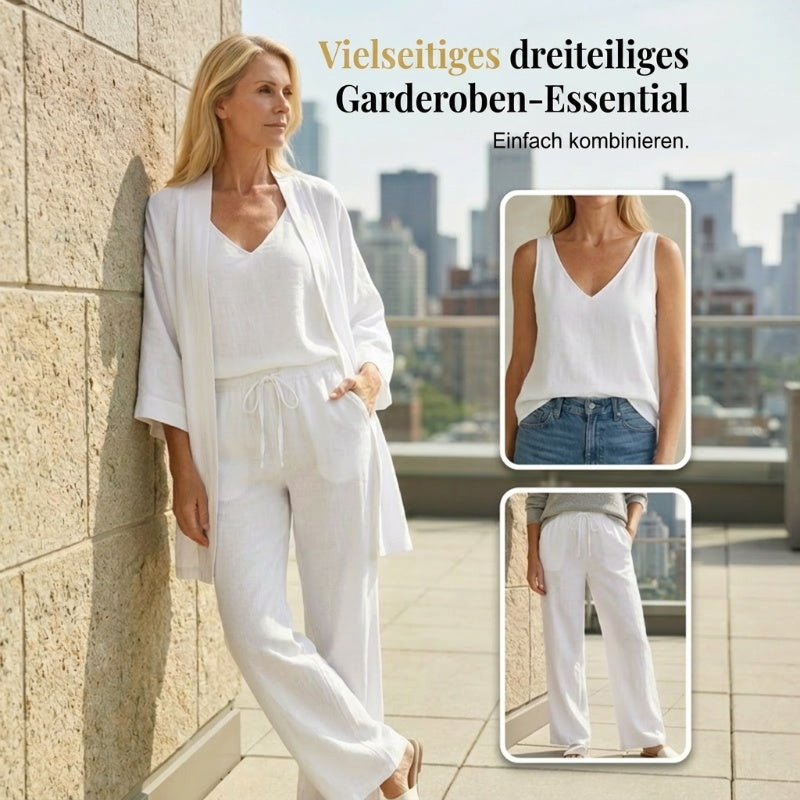 💥 50% RABATT 🌿 „Pure Serenity“ 3-Teiler Lounge-Set ☁️ ultra bequem, leicht & elegant entspannte Silhouette ✨