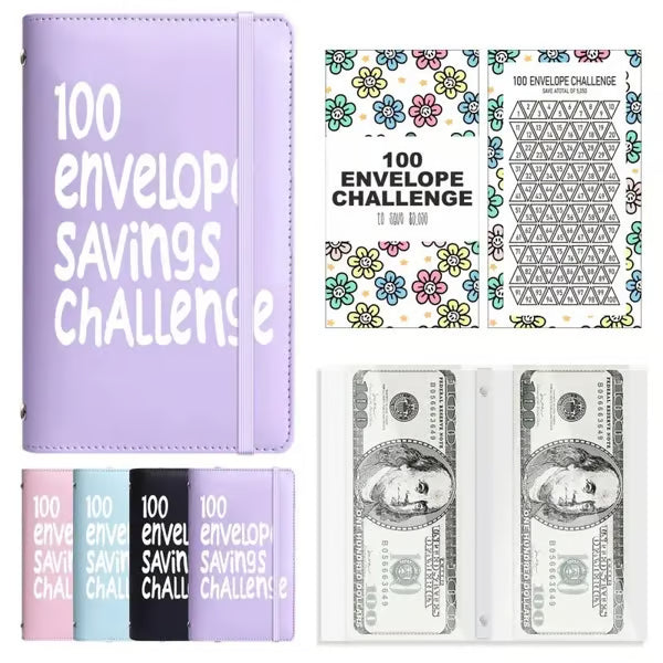 ⏰Letzte 4 Stunden 70 % Rabatt🎁100 Umschlag-Spar-Challenge-Buch✉️💸