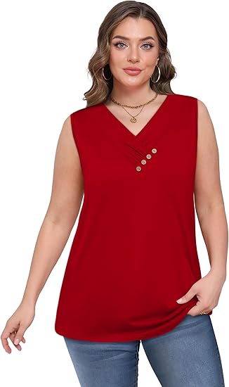 Einfarbiges V-Ausschnitt-Tanktop für Damen – atmungsaktiv & vielseitig