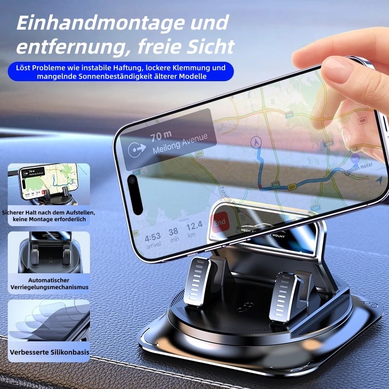 📱 50% RABATT! 🚗 Autotelefonhalterung – 360° Drehbar, Vollständig Einstellbarer Winkel & Stabilität Auch Auf Holprigen Straßen Für Jedes Telefon 🔄