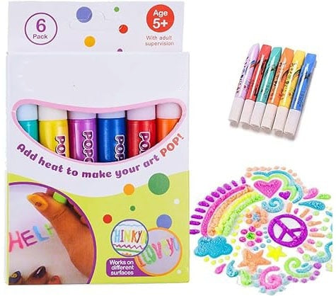 🔥HEISSER SALE 2026🔥💥50.000+ VERKAUFT!🎄🎁Magische Popcorn-Stifte mit Blaseneffekt, wärmeaktivierte Popcorn-Stifte, DIY-3D-Kunstmarker für Kinderbastelprojekte
