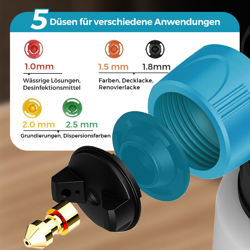 🔥🔥50 % Rabatt + Gratisversand! 💥 🎨 Kabelloses elektrisches Farbspritzgerät – Schnell, sauber und effizient