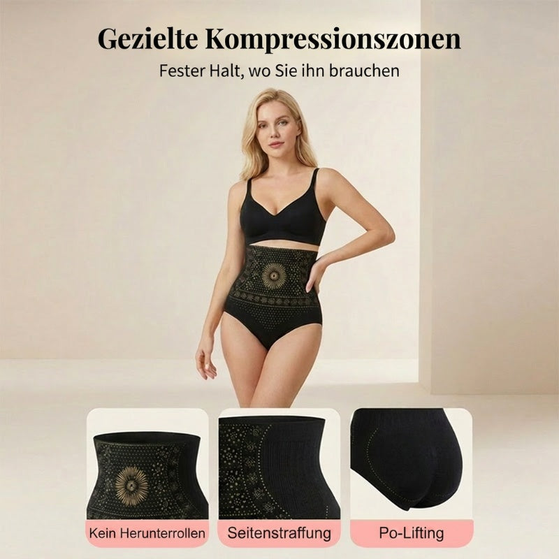 🥳 👙 Hochtaillierte formende Shorts – 360° Stützung, Bauchkontrolle & Po-Lift – nahtlos, atmungsaktiv (78% Nylon) – für Damen M-XL