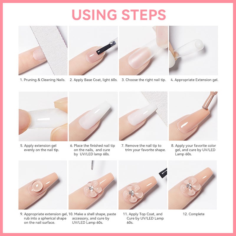 💅 Jetzt 50% sparen! Nagelverlängerung wie vom Profi – Aufbau- & Verlängerungsgel – stark, flexibel & natürlich – einfach modellieren & lange Freude an den Nägeln ✨