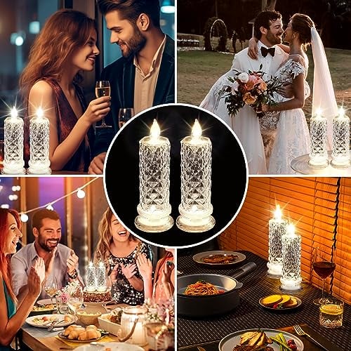 🔥Letzter Tag 50% Rabatt🎁Set mit 1 LED-Kristallkerzenleuchtern