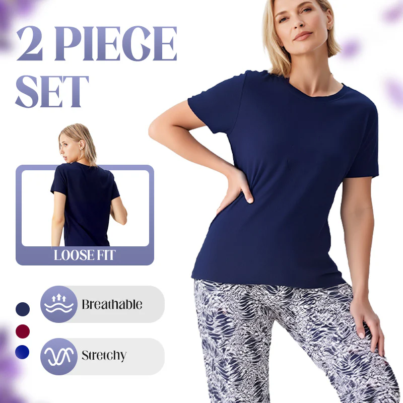 ⏳ Nur für kurze Zeit: 50 % Rabatt! 🔥 Lässiges Zweiteiler-Set für Damen