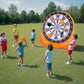 🎯⚽️Aufblasbare Fußball-Dartscheibe, riesige Fußball-Dartscheibe, kommt mit 2 Fußbällen und Luftpumpe, lässt sich in 3 Minuten installieren, ideal für große Gartenspiele.