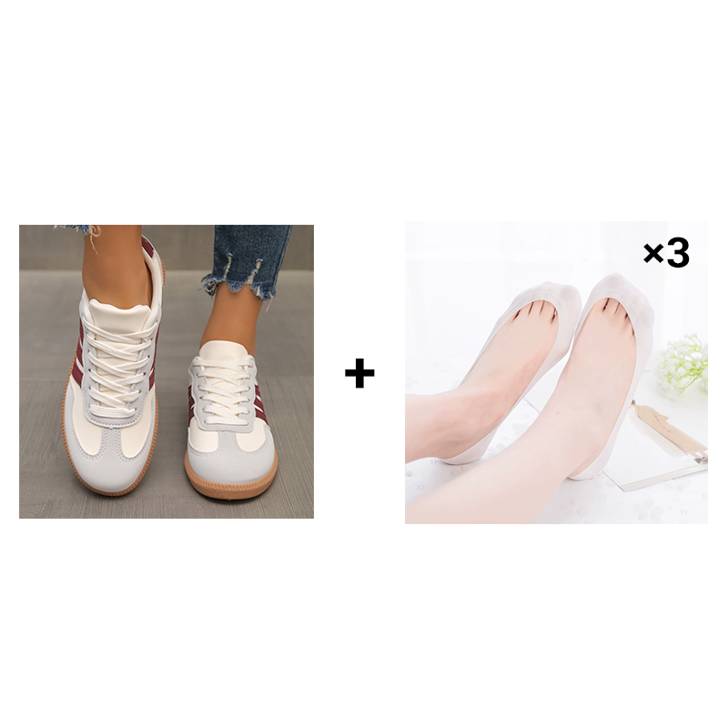 🏆Blitzangebot⚡Über 5K+ verkauft!💥!Damen Stylische Runde Zehen Rutschfeste Freizeitschuhe