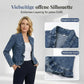 🔥 LIMITIERTE AKTION: -50% ✨ Damen-Jeansjacke mit Rüschen – leichter Luxus-Look für jeden Tag 💫