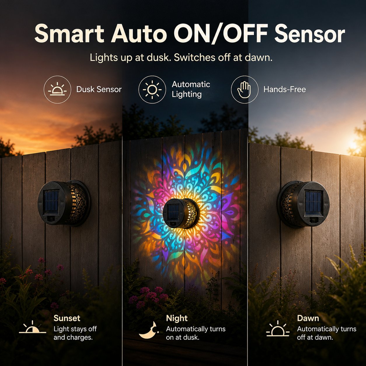 💡 KAUFE 2, ERHALTE 1 GRATIS! ☀️ Solar-Wandleuchte für Außenbereiche – Zylindrisches Design & Lichtmuster – Wetterfest – ideal für Garten, Terrasse oder Balkon 🌿🌙✨