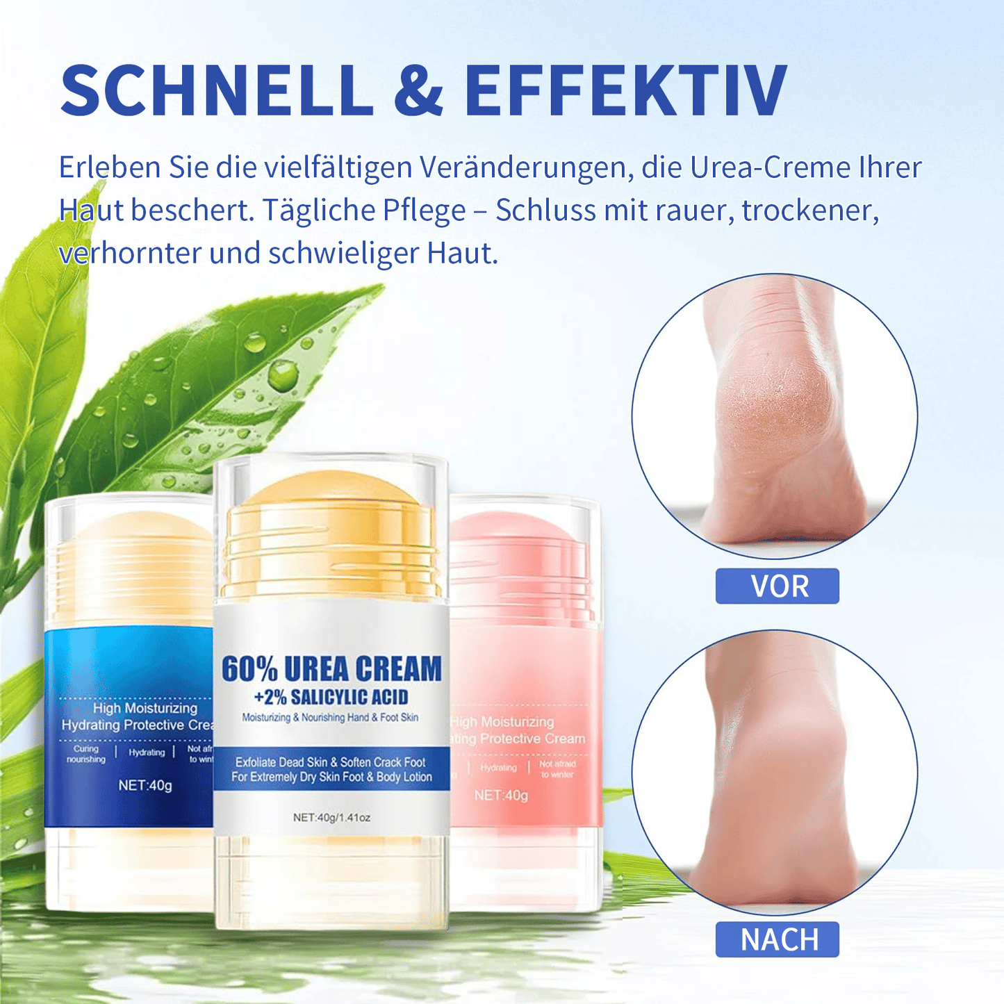 🔥LETZTER TAG 50 % RABATT & Feuchtigkeitsspendende und rissfreie Fußcreme