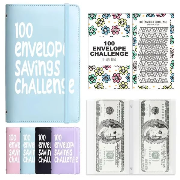 ⏰Letzte 4 Stunden 70 % Rabatt🎁100 Umschlag-Spar-Challenge-Buch✉️💸