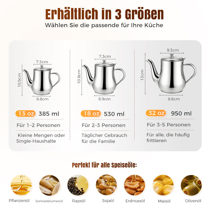 🔥Begrenzte Stückzahl verfügbar 50 % Rabatt🔥Solange der Vorrat reicht 50 % Rabatt!🎉Edelstahl-Ölfiltertopf