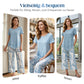 👖 LIMITIERT: 50% RABATT! 🔥 Damen Freizeit-Set 2-teilig – Mehrlagiges Top & Extrawide Hose, Atmungsaktives Material ✨