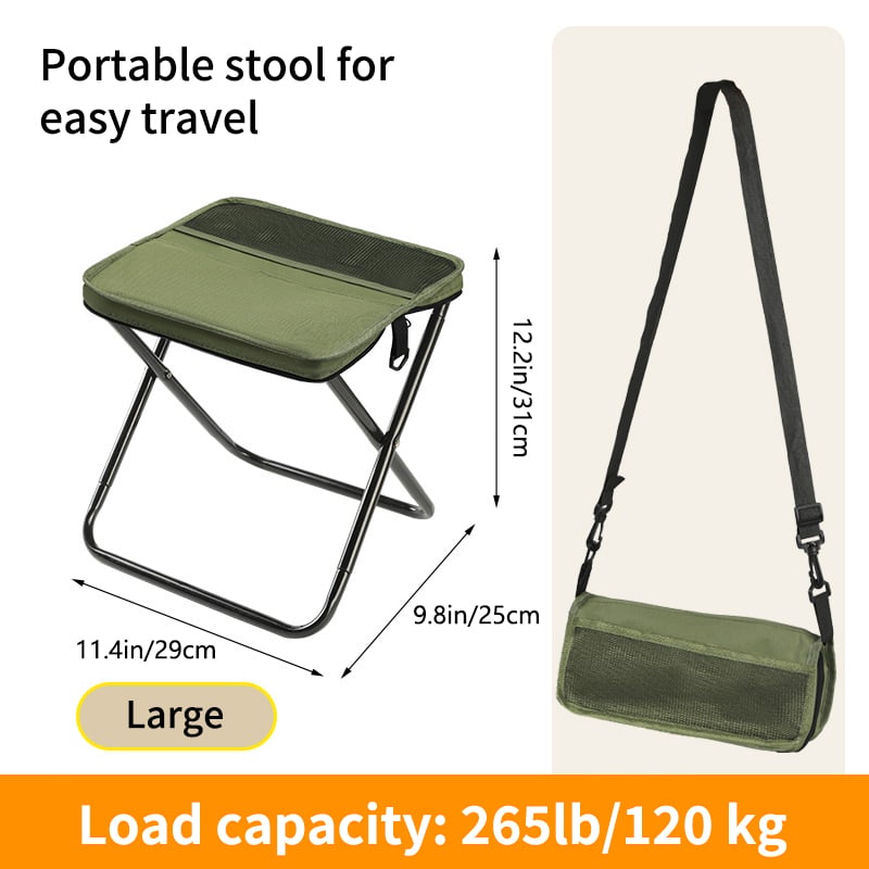 😍 50% Rabatt ULTRALEICHTER KLAPPHOCKER! 💎 Trägt 120kg & Passt in jeden Rucksack: Der perfekte Begleiter für Camping & Angeln