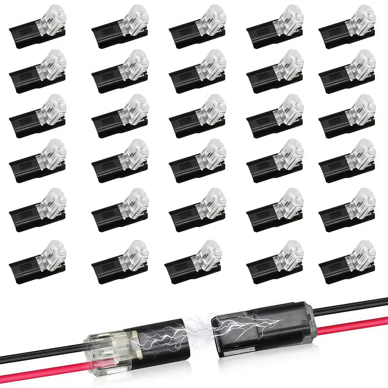 💘 Je mehr du kaufst, desto mehr sparst du! 🔌 Doppeldraht-Steckverbinder mit Verriegelungsklip – Sicher & Schnell verbinden in 70% weniger Zeit!