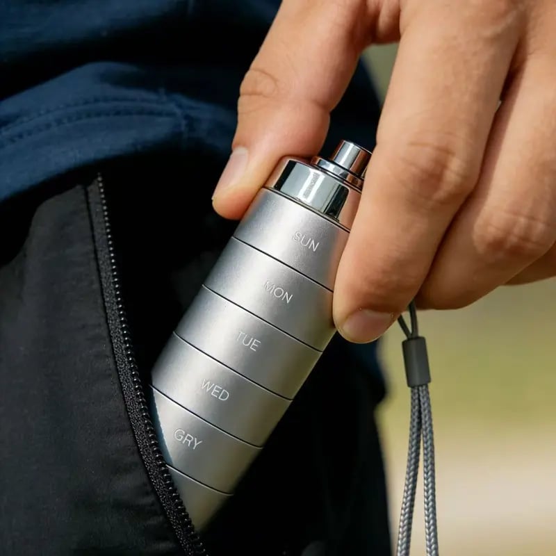 🔥Reise-Pillenbox aus Metall