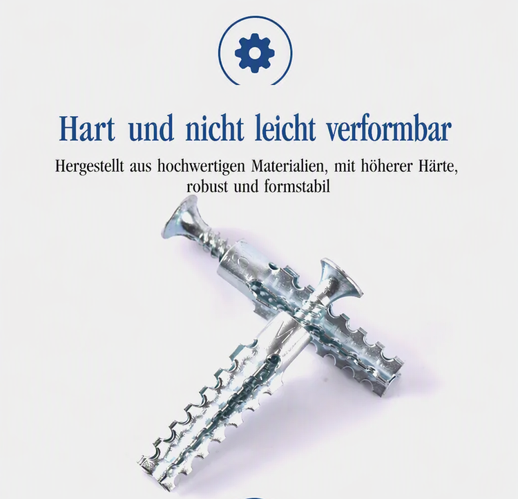 📢📢MEHR KAUFEN MEHR SPAREN🔩Aufgerüstete Gezahnte Eisen-Expansionsschraube