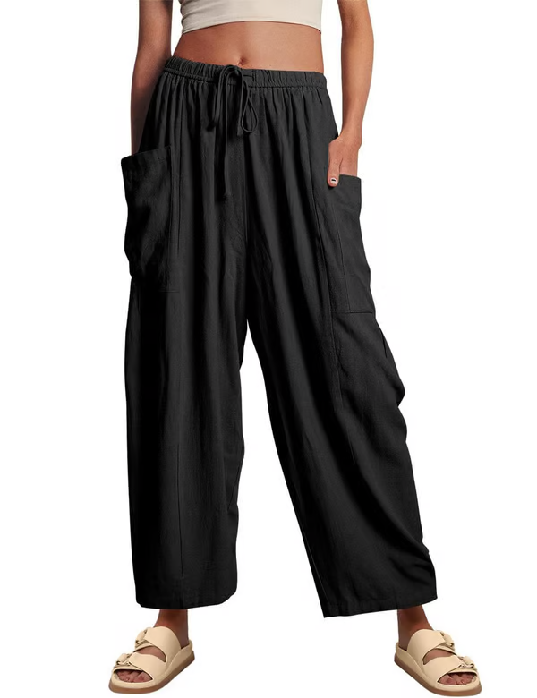 👖💃 50% RABATT! Freizeithose aus Leinen mit weitem Bein für Damen – Luftig, lässig & perfekt für Sommer, Stadt & Reisen ✨